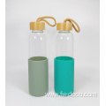 350ml glass drinking water bottle with lid